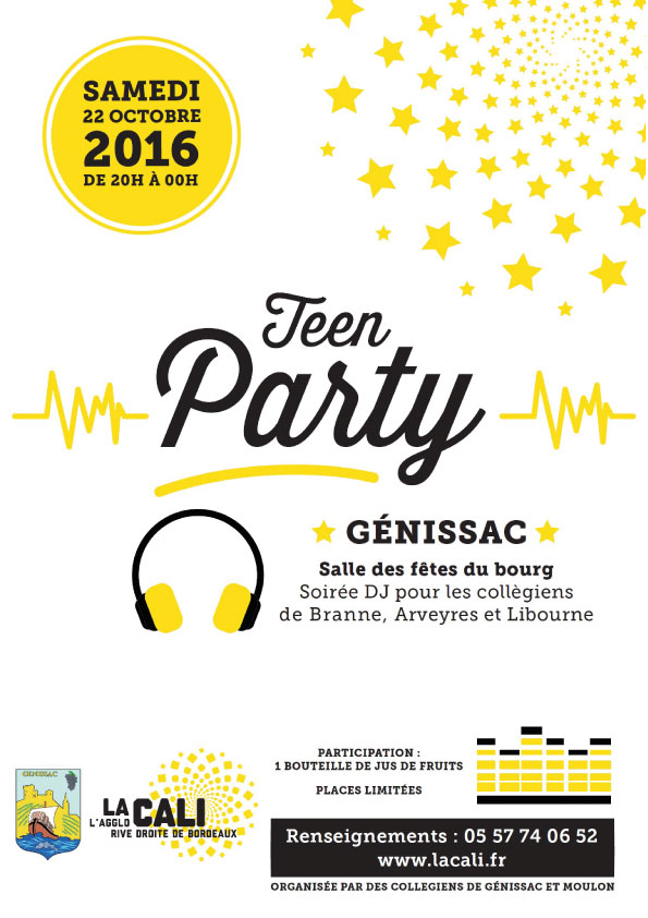 Teen-party à Génissac