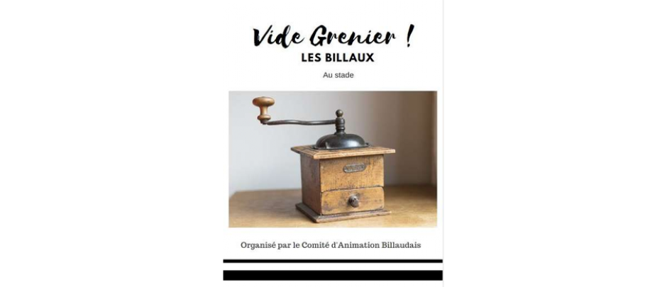 Vide grenier - Les Billaux 